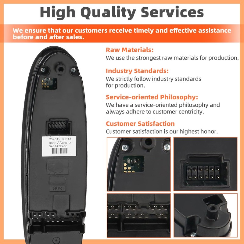 Driver Left Door Master Power Window Switch Compatible with Infiniti