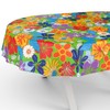 Fabric Tablecloth Washable Table Linen Tablecloth Cotton Polyester Colourful Flowers