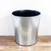 Scakbyer Leather Trash Can, Decorative Waste Basket, 10L Capacity Small