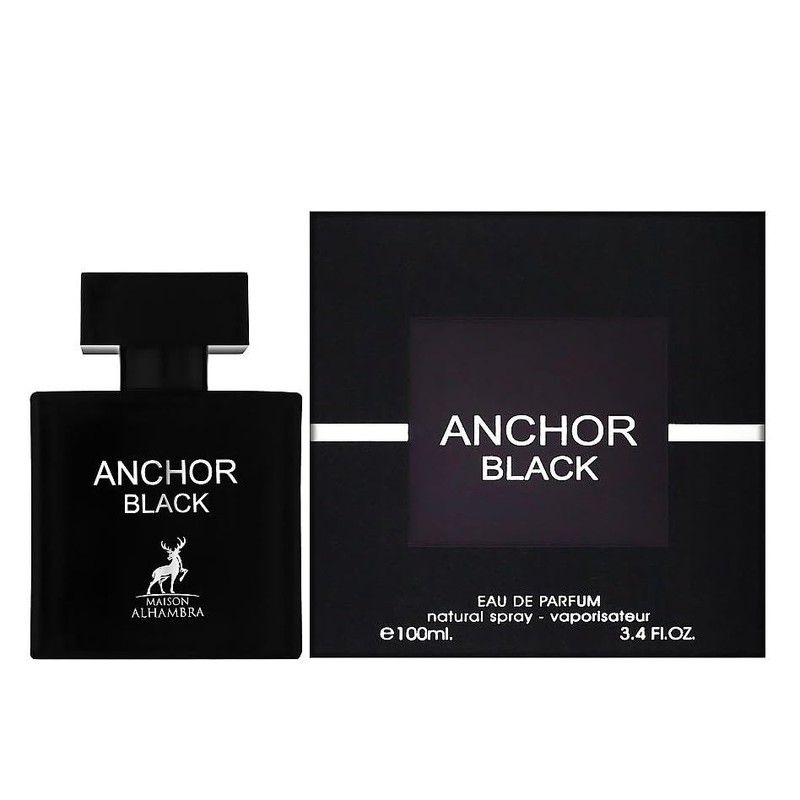 Maison Alhambra Anchor Black Eau de Parfum Spray for Men,