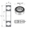 ACROPIX 6203DDU & Deep Groove Ball Bearing P5 17x40x12mm Lubricated