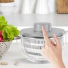 Salad Spinner Stainless Steel Large, Completely Automatic Salad Spinner for