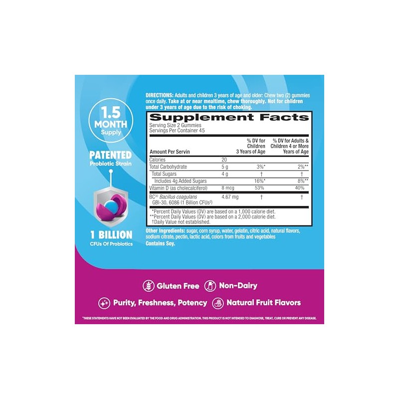Digestive Advantage Superfruit Blend Probiotic Gummies - Survives Better than