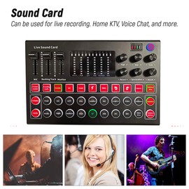 M9 Audio Interface Sound Card Live Voice Mixer External USB Sound Card Multiple Effects Sound Card Mixer Board
