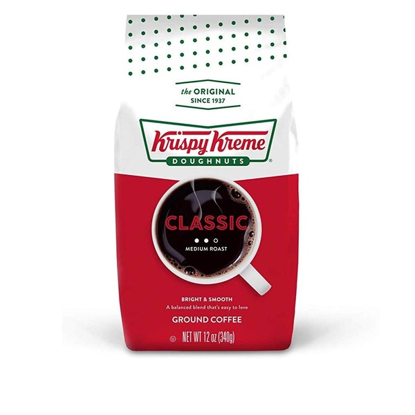 Krispy Kreme Classic, Ground Coffee, Medium Roast, Bagged 12 oz