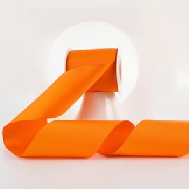 MEEDEE Orange Grosgrain Ribbon 3 Inch Grosgrain Hair Ribbon 10 Yards Per Roll Thick Orange Ribbon for Cheer Bow, Hair Bow Supplies Wide Grosgrain Ribbons for Crafts, Sewing, Scrapbooking