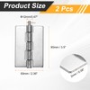 uxcell 2 Pack Heavy Duty Weldable Hinges, 3.5" x 2.36"