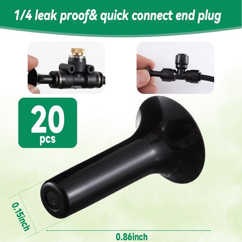 NFAMRZCAR Goof Plugs for Drip Irrigation 1/4,Quick Connect Drip Line