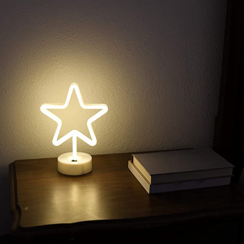 LED Neon Light FivePointed Star Neon Sign Art Decoration for