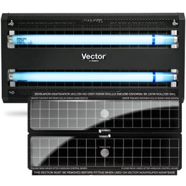 Catchmaster Vector 30, UV Light Fly Traps Indoor for Home, Electric Gnat Traps for House Indoor, Shatterproof Bulbs UV Lamp Fly, Silent Bug Light for Kitchen, Shed, Garage