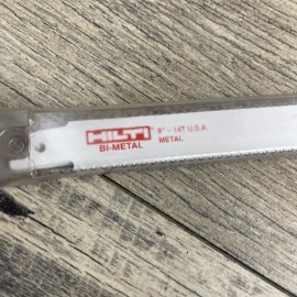 Hilti New MADE IN USA HILTI 8" Metal Premium BLADE 14TPI 5pk  saw blade