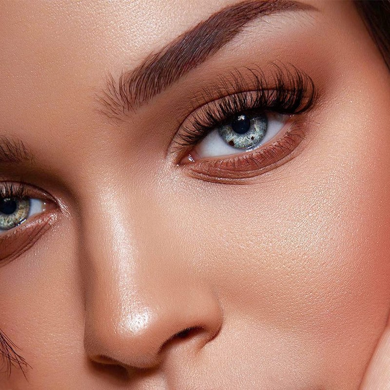 JIMIRE Mink Lashes Fluffy Cat Eye False Eyelashes Volume Wispy