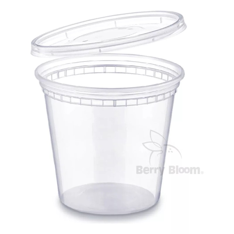 Berry Bloom 24 Envases para Alimentos Transparentes Reutilizables Deli: Tapas