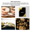 MECCANIXITY Gold Leaf Foil Sheet, Black Leaf Papers, 3.3 x