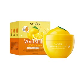 Anti-Wrinkle Fruit Sleeping Mask, Nourishing and Moisturizing, Four Fruit Types of Masks to Choose From, 120g (lemon)