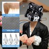 soleim 14 Pcs DIY Wolf Mask Kit – Blank Wolf