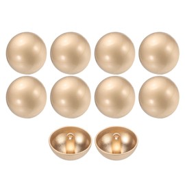HARFINGTON 10pcs 36L Metal Round Flat Sewing Buttons 23mm 7/8" Single Hole Craft Replacement Button for Men Women Suit Woolen Coat Shirt Trousers Sewing Crafts, Gold Tone