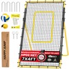Happy Jump 7x4 FT Portable Volleyball Rebounder Net, 5 Adjustable