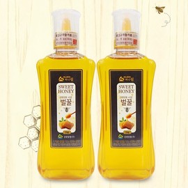 (Gangwon Beekeeping) Gangwon Beekeeping Honey Rest Specification Honey 1kgx2 containers (tubes) / (강원양봉)강원양봉 허니쉼 사양벌꿀1kgx2통(튜브)