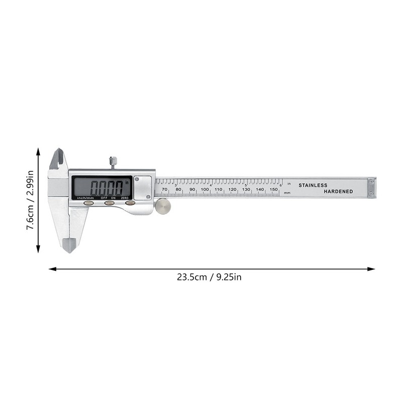 0-150mm High Accuracy Metal LCD Digital Vernier Caliper Micrometer Gauge