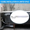 Cinsda Bathtub Shower Drain Pipe, Low Profile Flat 1 1/2