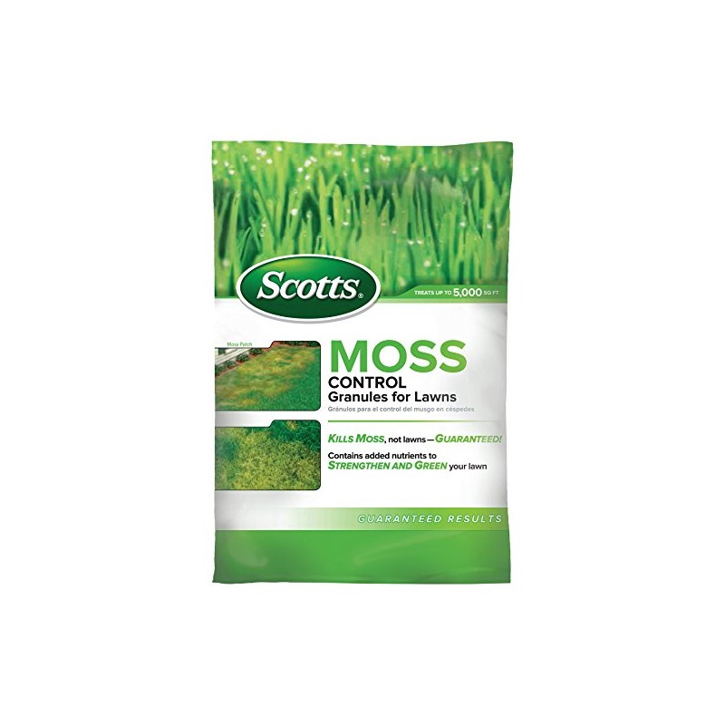 Scotts Moss Control Granules for Lawns, Contains Nutrients to Green