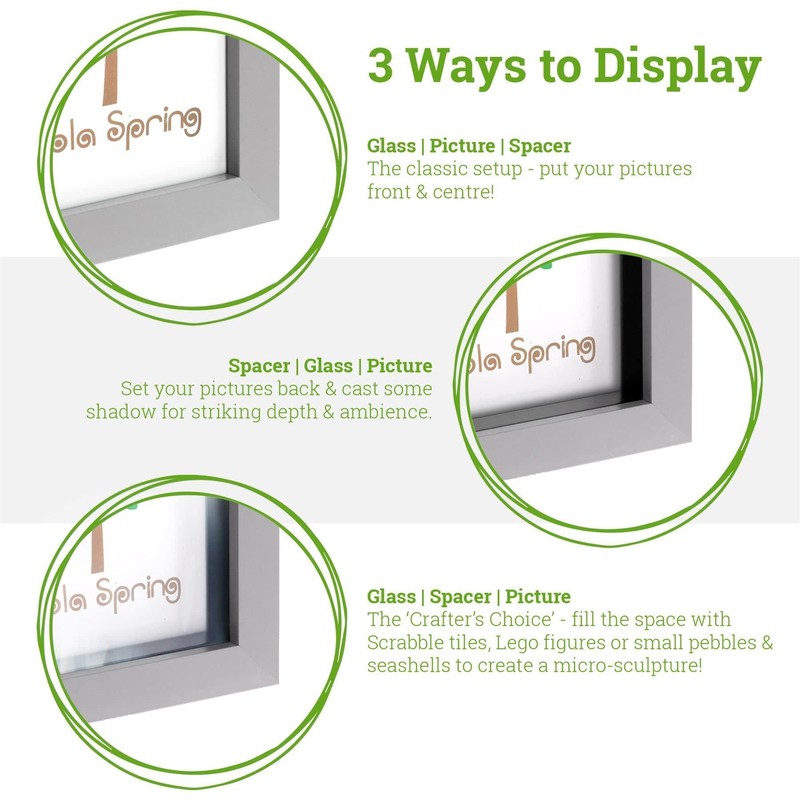 Nicola Spring Box Photo Frame - 4 x 4 Square