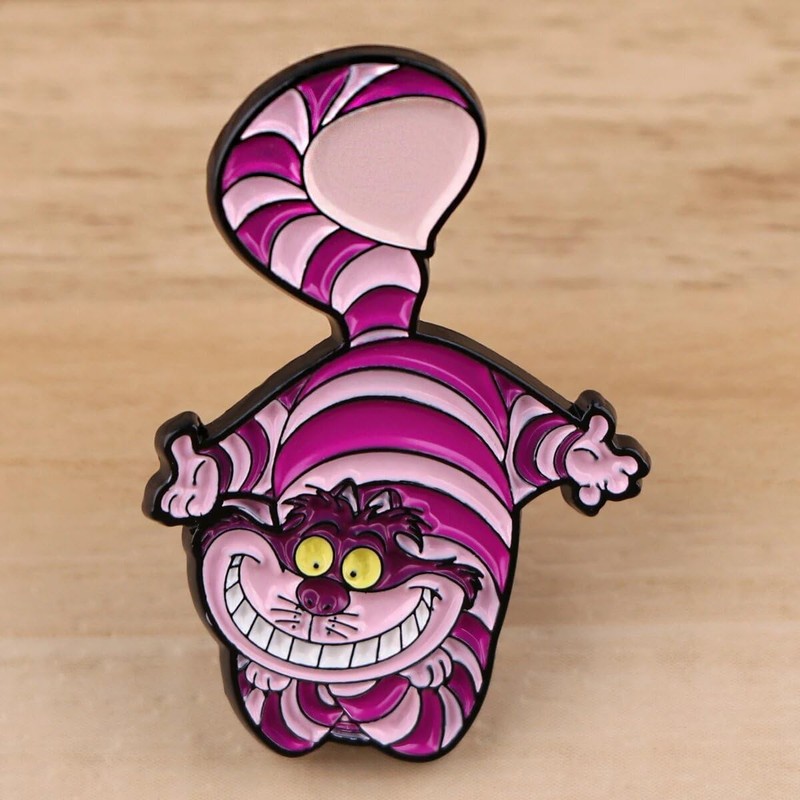 Distrigeek Cheshire Cat Alice Pin Badge Collection Metal Enamel Pin