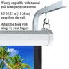 2-Be-Best Universal Projector Screen Mount L-Bracket 11 in Longer Wall