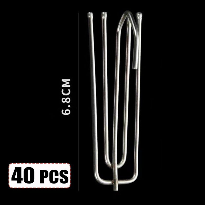Heavy Duty Metal Curtain Hooks Pinch Pleat Deep Prong Hooks