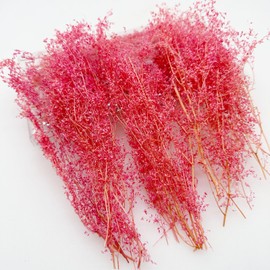 Woohome DIY Miniature Static Grass Tuft Miniature Shrubs Bushes Model Trees Bush Miniature Flower Cluster for Miniature Tabletop Games Model Railway Off-Road Construction Pink