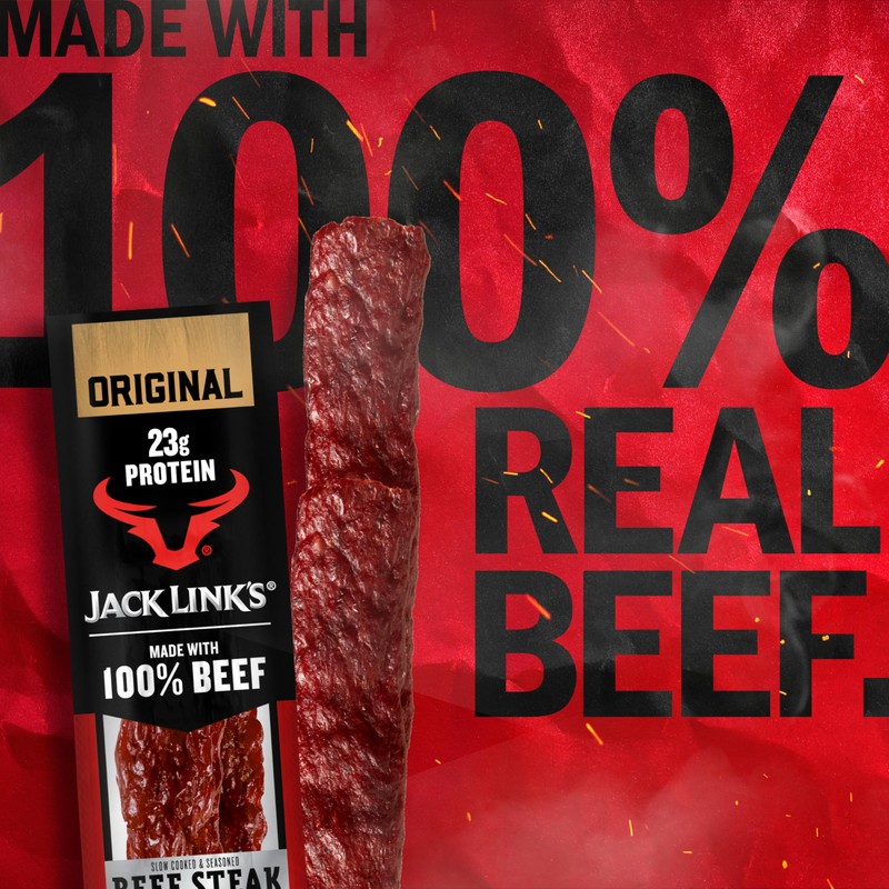 Jack Link's Beef Steak, Original - Protein Snacks, Beef Jerky