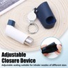 SHFGYG PU Leather Asthma Inhaler Holder Keychain Retractable Clip, Portable