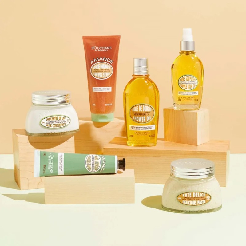 Aceite de Ducha L'Occitane Almendras 250mL Vegano Sin Parabenos Cruelty