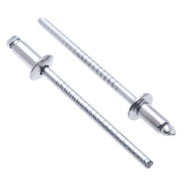 3.2mm x 6mm Blind Pop Rivets by Keple, 500 Pack – Stainless Steel Rivets for Metal, Blind Rivet, Dome Blind Rivet, Pop Rivets for Car Body, Metal Fastening, Leather, Bag Making & Fabric – Push Rivets
