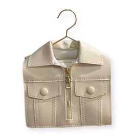 Unique Novelty Shirt Shaped Bags, Women Handbags, Ladies Fashion Chain Jacket Purse, New Crossbody Shoulder Bags for Girls (Beige)