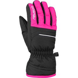 Reusch Alan Junior Unisex Finger Gloves Black/Pink Glo 5