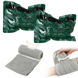Israeli Tourniquet Emergency Bandages Pressure Bandage with Vacuum Pack for Outdoor Sports Camping Hiking Pack of 2