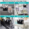 IGNPION Canvas Bed Box Bed Bags Baskets Hanging Adjustable Strap
