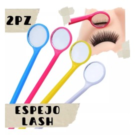 Veraly 2 Espejo Lash O Dental  Extension De Pestañas Plástico Full