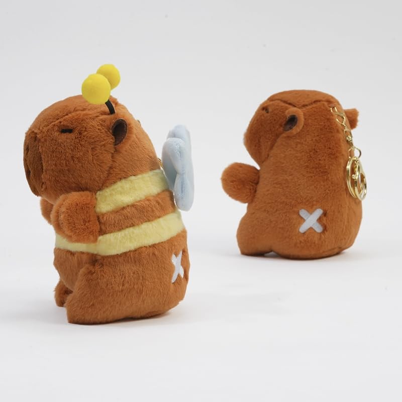 Clearstone Capybara Plush Keychain Chavimaru Bee Sugata, 7.9 inches (20