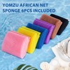 YOMZU African Net Sponge Exfoliating Bath Sponge Scrubbing Long Rag