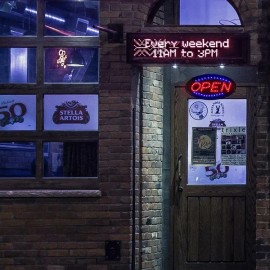 Ultra-Bright LED Neon Open Sign with Animated Motion for Normal Lighting in Stores Businesses Offices Indoor Decorations by FCJColor: Black