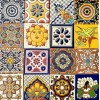 Escanver 30x Azulejos Mosaicos Premium Talavera Confetti Relieve 10cm
