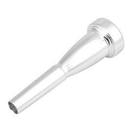 Alomejor Trumpet Mouthpiece Silver Gold Plated 3C Size Trumpet Mouthpiece Replacement for Musical Instrument Accessory(Silver)