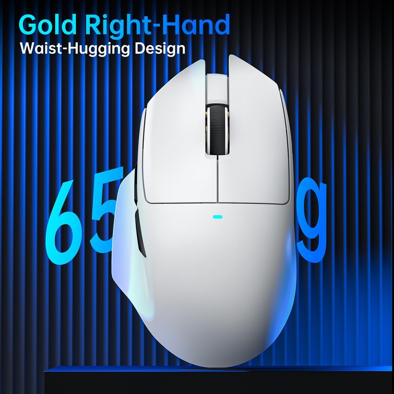 ATTACK SHARK V6 Wireless Gaming Mouse with RGB Charging Dock,