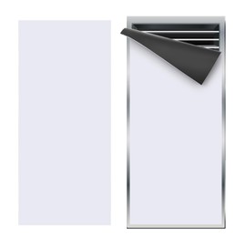 PATIKIL 12"x5.5" Magnetic Vent Cover, Floor Wall Air Registers Cover High Strength Magnetic Vent Blocker for Home RV HVAC Fireplace Furnace, White