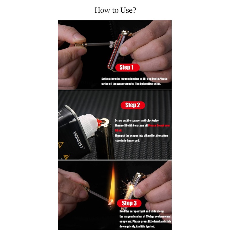 Wrenchfire Permanent Match Lighter Forever Never Ending Match Lighter with