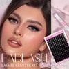 FADLASH Lash Extension Kit 200D Lash Cluster Kit DIY Eyelash
