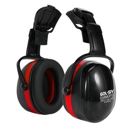 GOL-SIV 32dB Ear Muffs Hard Hats,For Construction,Gun Range,Airport,Shooting,Lawn Mowing